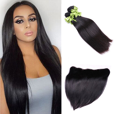 134 Lace Frontal Closure With Bundles 7A Peruvian Straight Human Hair Bundles With Closure Peruvian Virgin Hair Straight
134 Lace Frontal Closure With Bundles 7A Peruvian Straight Human Hair Bundles With Closure Peruvian Virgin Hair Straight