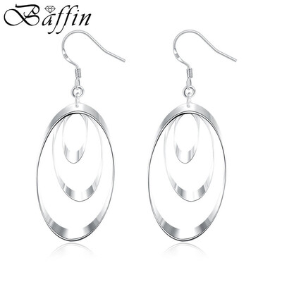 Hot Fashion Circles Drop Earrings Silver Plated Dangle Earrings Statement Jewelry For Women Party
Hot Fashion Circles Drop Earrings Silver Plated Dangle Earrings Statement Jewelry For Women Party