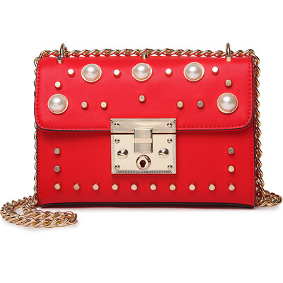 DEER LOVE small square package new pearl rivet chain fashion cute shoulder Messenger bag LE17632 gold and silver color
DEER LOVE small square package new pearl rivet chain fashion cute shoulder Messenger bag LE17632 gold and silver color