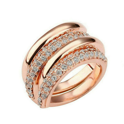 Yoursfs@ Anillos Mujer Double Ring For Women Rhinestone Ring Opening Gold Plating Full Crystal Rhinestone Ring
Yoursfs@ Anillos Mujer Double Ring For Women Rhinestone Ring Opening Gold Plating Full Crystal Rhinestone Ring