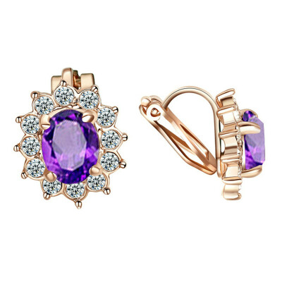 Yoursfs@ Blue\ Red\ Violet\ Green Crystal Women Clip On Earrings 18K Rose Gold Plated Fashion Jewelry Unique Cocktail CZ Earrings
Yoursfs@ Blue\ Red\ Violet\ Green Crystal Women Clip On Earrings 18K Rose Gold Plated Fashion Jewelry Unique Cocktail CZ Earrings