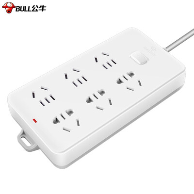 Bull BULL GN-109K socket plug-in board row row wiring board drag board 6 total control length of 5 meters
Bull BULL GN-109K socket plug-in board row row wiring board drag board 6 total control length of 5 meters