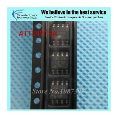 10PCS free shipping ATTINY13A NY13A ATTINY13A-SU SOP-8 8-bit Microcontrollers - MCU 1KB In-system Flash 20MHz 18V-55V
10PCS free shipping ATTINY13A NY13A ATTINY13A-SU SOP-8 8-bit Microcontrollers - MCU 1KB In-system Flash 20MHz 18V-55V