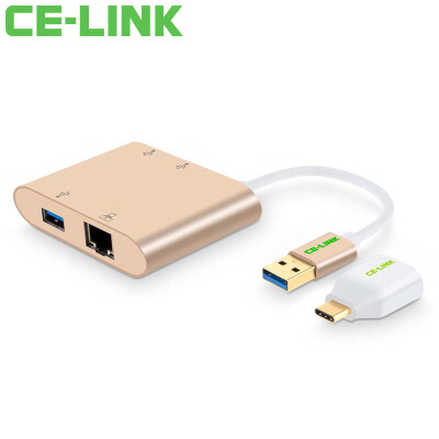 CE-LINK 1663 USB30 to Gigabit Ethernet with 3 HUB Hub Splitter USB to RJ45 Converter with Type-c to USB30AF Adapter Aluminum
CE-LINK 1663 USB30 to Gigabit Ethernet with 3 HUB Hub Splitter USB to RJ45 Converter with Type-c to USB30AF Adapter Aluminum