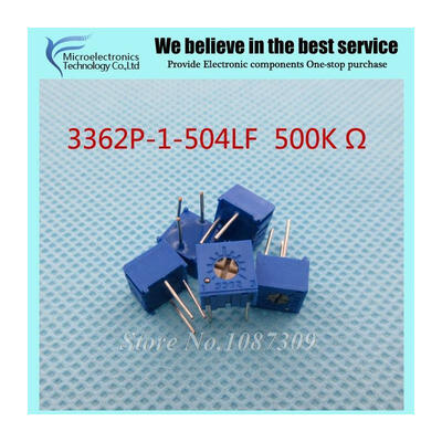 100PcsLot 3362P-1-504LF 3362P 504 500K ohm Trimpot Trimmer Potentiometer Variable resistor new original
100PcsLot 3362P-1-504LF 3362P 504 500K ohm Trimpot Trimmer Potentiometer Variable resistor new original