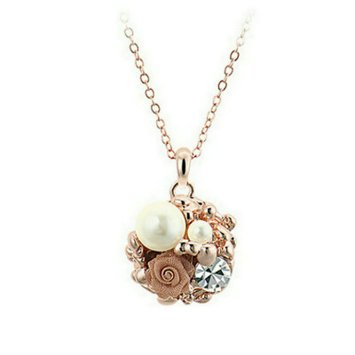 Yoursfs@ Ball Collar Crystal Flower Necklace White Cubic Zirconia Jewelry Pearl Pendant Women Accessories Chain
Yoursfs@ Ball Collar Crystal Flower Necklace White Cubic Zirconia Jewelry Pearl Pendant Women Accessories Chain
