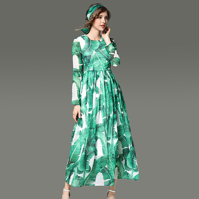 2017 New Fashion Beauty Green Plant leaf Printing Dress Slim A-lineskirt Relaxation Party Office Exercise Women's Long skirt
2017 New Fashion Beauty Green Plant leaf Printing Dress Slim A-lineskirt Relaxation Party Office Exercise Women's Long skirt
