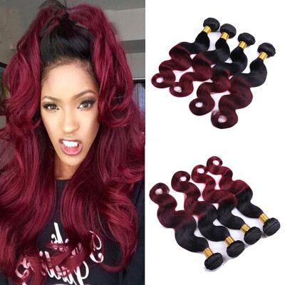 Brazilian Hair 4 Bundles Brazilian Virgin Body Wave Ombre 1B/99J Human Hair Virgin Body Wave Hair Weave Grade 7A
Brazilian Hair 4 Bundles Brazilian Virgin Body Wave Ombre 1B/99J Human Hair Virgin Body Wave Hair Weave Grade 7A