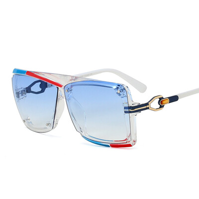 Peekaboo Transparent Frame Sunglasses Female Brand White Purple Blue Pink Tinted Glasses Sun Women Square UV400 Protection Lens
Peekaboo Transparent Frame Sunglasses Female Brand White Purple Blue Pink Tinted Glasses Sun Women Square UV400 Protection Lens