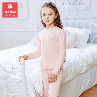 TINSINO) children's underwear suit girls in the long child's long-sleeved home service pajamas baby long-sleeved Qiuqiu love cloth paste light powder 150
TINSINO) children's underwear suit girls in the long child's long-sleeved home service pajamas baby long-sleeved Qiuqiu love cloth paste light powder 150