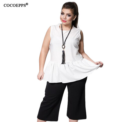 COCOEPPS Chiffon Women Ruffles Tops 2017 Plus Size Sleeveless Casual Big Size Female Clothing Loose O-Neck Large Size Blouse 6xl
COCOEPPS Chiffon Women Ruffles Tops 2017 Plus Size Sleeveless Casual Big Size Female Clothing Loose O-Neck Large Size Blouse 6xl