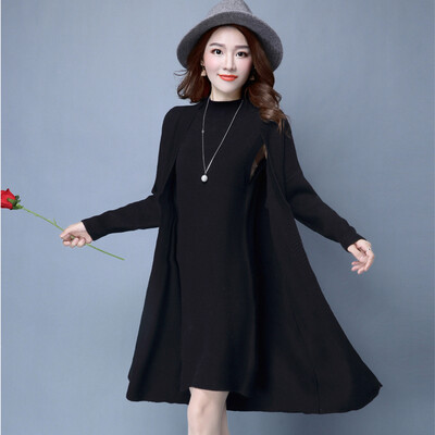 sustory Женщины +2017 Dongkuan свитер частей установлены кардиган свитер и длинные участки жилет платье черный S SRSU047 
sustory Женщины +2017 Dongkuan свитер частей установлены кардиган свитер и длинные участки жилет платье черный S SRSU047