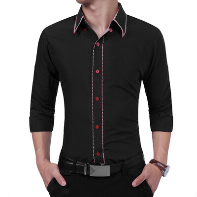 Brand 2017 Fashion Male Shirt Long-Sleeves Tops Simple Solid Color Hit Color Side Mens Dress Shirts Slim Men Shirt XXXL
Brand 2017 Fashion Male Shirt Long-Sleeves Tops Simple Solid Color Hit Color Side Mens Dress Shirts Slim Men Shirt XXXL