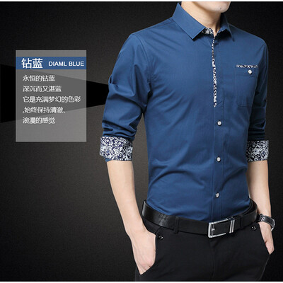 2017 spring and autumn new fashion business casual men's shirt youth Slim type lapel long sleeve thin section shirt
2017 spring and autumn new fashion business casual men's shirt youth Slim type lapel long sleeve thin section shirt