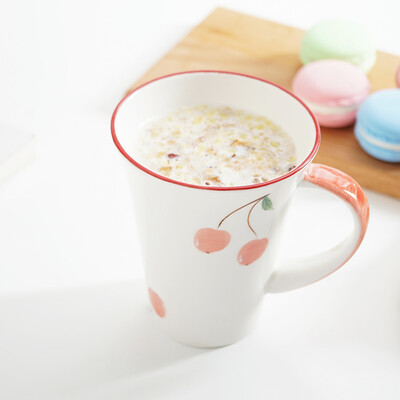 Jiahao Cherry Breakfast Cup Ceramic Cup Coffee Cup Tea Cup Milk Cup Fashion Personality Creative Couple Ceramic Cup Hand Color Ceramic Cup Office Student Cup
Jiahao Cherry Breakfast Cup Ceramic Cup Coffee Cup Tea Cup Milk Cup Fashion Personality Creative Couple Ceramic Cup Hand Color Ceramic Cup Office Student Cup
