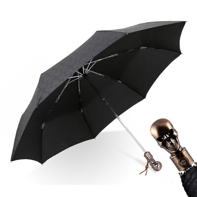 C'mon skull umbrella A1706 automatic umbrella since the opening of the umbrella folding men and women creative business folding umbrella
C'mon skull umbrella A1706 automatic umbrella since the opening of the umbrella folding men and women creative business folding umbrella