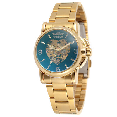 2017 WINNER Luxury Gold Women Watches Automatic Mechanical Watch Steel Wrist Watches Waterproof Clock
2017 WINNER Luxury Gold Women Watches Automatic Mechanical Watch Steel Wrist Watches Waterproof Clock