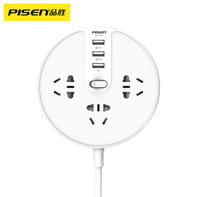 PISEN BY-33 intelligent row of three 5-hole 3-bit USB port smart socket security door wall-mounted plug-in board 1.8 meters new national standard
PISEN BY-33 intelligent row of three 5-hole 3-bit USB port smart socket security door wall-mounted plug-in board 1.8 meters new national standard