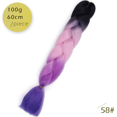 AISI HAIR 100g / pcs 24inch Kanekalon гигантский косы Волосыломбер Две тонныЦветные синтетические волосы для кукол Вязание крю
AISI HAIR 100g / pcs 24inch Kanekalon гигантский косы Волосыломбер Две тонныЦветные синтетические волосы для кукол Вязание крю