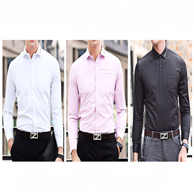 2017 autumn new shirt business casual men shirt long-sleeved solid color fashion cardigan lapel men's shirt
2017 autumn new shirt business casual men shirt long-sleeved solid color fashion cardigan lapel men's shirt