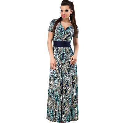 COCOEPPS Summer Fashionable Women 2XL Plus Size Sashes Print Long Dress Elegant Vintage V-neck Floor-Length Maxi Dresses Clothing
COCOEPPS Summer Fashionable Women 2XL Plus Size Sashes Print Long Dress Elegant Vintage V-neck Floor-Length Maxi Dresses Clothing
