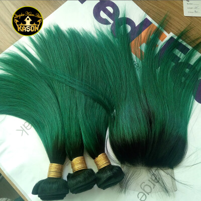 Kason Brazilian Virgin Straight Hair With Lace Closure Garde 8A Ombre Green Color 100% Human Virgin Hair No Tangle No Shedd
Kason Brazilian Virgin Straight Hair With Lace Closure Garde 8A Ombre Green Color 100% Human Virgin Hair No Tangle No Shedd