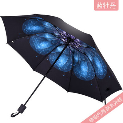 Cntomlv Sun umbrella double sun umbrella sun shade UV light small black glue three fold Korean
Cntomlv Sun umbrella double sun umbrella sun shade UV light small black glue three fold Korean