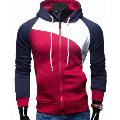 Hoodies Men Sudaderas Hombre Hip Hop Mens Brand Leisure Zipper Jacket Hoodie Sweatshirt Slim Fit Men Hoody XXL