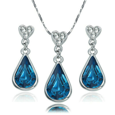 Yoursfs® 18K White Gold Plated Colorful Raindrop Crystal Necklace And Earring Jewelry Use Blue Austrian Crystal Bridal Sets
Yoursfs® 18K White Gold Plated Colorful Raindrop Crystal Necklace And Earring Jewelry Use Blue Austrian Crystal Bridal Sets