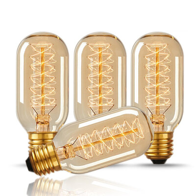 BOKT T45 40W Vintage Antique Light BulbsWarm WhiteE26 Edison Tubular Bulb220-230V for Home Light Fixtures 4 Pack
BOKT T45 40W Vintage Antique Light BulbsWarm WhiteE26 Edison Tubular Bulb220-230V for Home Light Fixtures 4 Pack