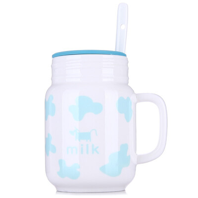 Jie Yajie glass cup with silicone cover milk cup dairy cow creative mug (porcelain spoon) purple
Jie Yajie glass cup with silicone cover milk cup dairy cow creative mug (porcelain spoon) purple