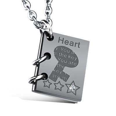 Romantic "Love Story" Pendant Couple Necklace Inlaid Cubic Zirconia Lock & Key Chain Titanium Stainless Lovers Jewelry
Romantic "Love Story" Pendant Couple Necklace Inlaid Cubic Zirconia Lock & Key Chain Titanium Stainless Lovers Jewelry