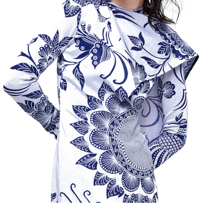 Flower bird pattern batik white dress
Flower bird pattern batik white dress