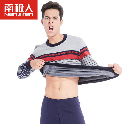 Antarctic thermal underwear men's round neck prints plus velvet thickening underwear Slim winter youth fashion autumn clothes autumn pants suit male gray red stripes L
Antarctic thermal underwear men's round neck prints plus velvet thickening underwear Slim winter youth fashion autumn clothes autumn pants suit male gray red stripes L