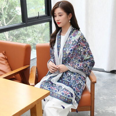 Yimihuasha scarf women spring&summer sunscreen air conditioning shawl autumn&winter warm scarf scarf dual-use bird blue
Yimihuasha scarf women spring&summer sunscreen air conditioning shawl autumn&winter warm scarf scarf dual-use bird blue