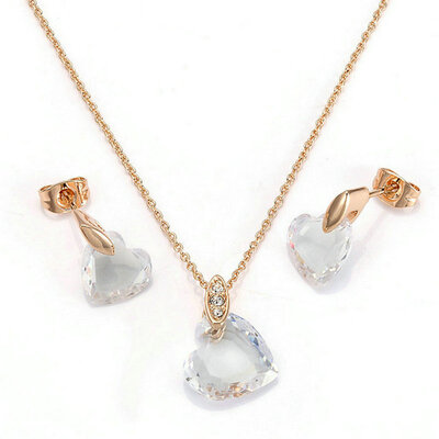 Yoursfs® 18K Rose Gold Plated Charming Loving Crystal Necklace And Earring Jewelry Use Austrian Crystal Bridal Sets
Yoursfs® 18K Rose Gold Plated Charming Loving Crystal Necklace And Earring Jewelry Use Austrian Crystal Bridal Sets