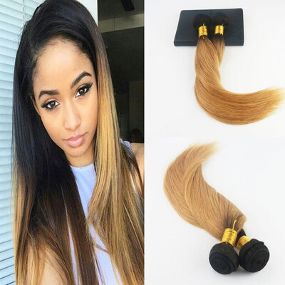Ombre Color Brazilian Virgin Hair #1B Fading to #27 2Pcs/Lot Straight Hair Full Set Hair Wefts Extensions
Ombre Color Brazilian Virgin Hair #1B Fading to #27 2Pcs/Lot Straight Hair Full Set Hair Wefts Extensions