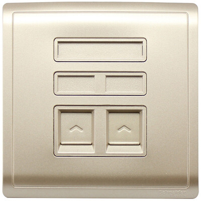 Schneider (Schneider) switch socket phone computer socket panel Feng Shang series indulge in gold
Schneider (Schneider) switch socket phone computer socket panel Feng Shang series indulge in gold
