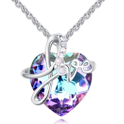 Love Heart Pendant Necklaces For Women Fashion Jewelry White Gold Color Female Birthday Gift Crystal from Austrian 26488
Love Heart Pendant Necklaces For Women Fashion Jewelry White Gold Color Female Birthday Gift Crystal from Austrian 26488