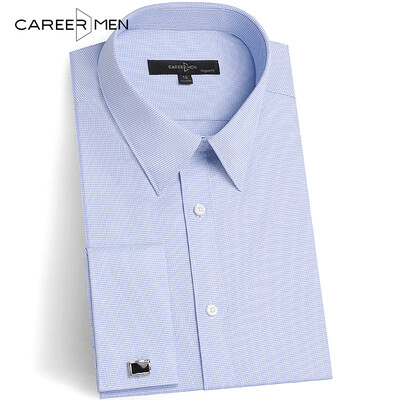 CareerMen Mens Plaid Regular Fit French Cuff Simplicity Non Iron Long Sleeve Dress Shirt
CareerMen Mens Plaid Regular Fit French Cuff Simplicity Non Iron Long Sleeve Dress Shirt