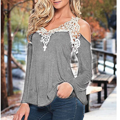 Top Women Fashion Long Sleeve T-shirt Women Autumn V Collar Stitching Shoulder Blusa Sexy Casual Female T-shirt Plus Size
Top Women Fashion Long Sleeve T-shirt Women Autumn V Collar Stitching Shoulder Blusa Sexy Casual Female T-shirt Plus Size
