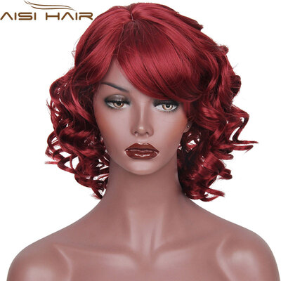 AISI HAIR Synthetic Short Wigs For Black Women Wavy With Bangs Hairstyle Heat Resistant
AISI HAIR Synthetic Short Wigs For Black Women Wavy With Bangs Hairstyle Heat Resistant