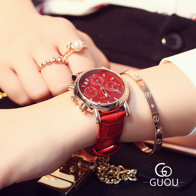 GUOU Fashion Wrist Watch Women Delicate Quartz Watches 2017 Female Clock Ladies Elegant Calendar Watch
GUOU Fashion Wrist Watch Women Delicate Quartz Watches 2017 Female Clock Ladies Elegant Calendar Watch