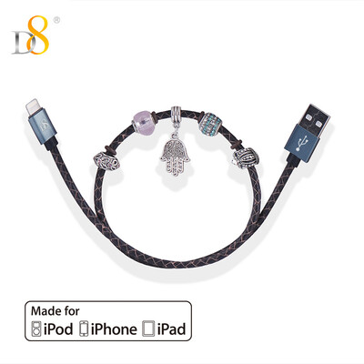 D8 Apple MFI certification original data line phone data line leather braided fashion beaded element iPhone8x 7 Plus 6 6S 5S 04 m brown
D8 Apple MFI certification original data line phone data line leather braided fashion beaded element iPhone8x 7 Plus 6 6S 5S 04 m brown