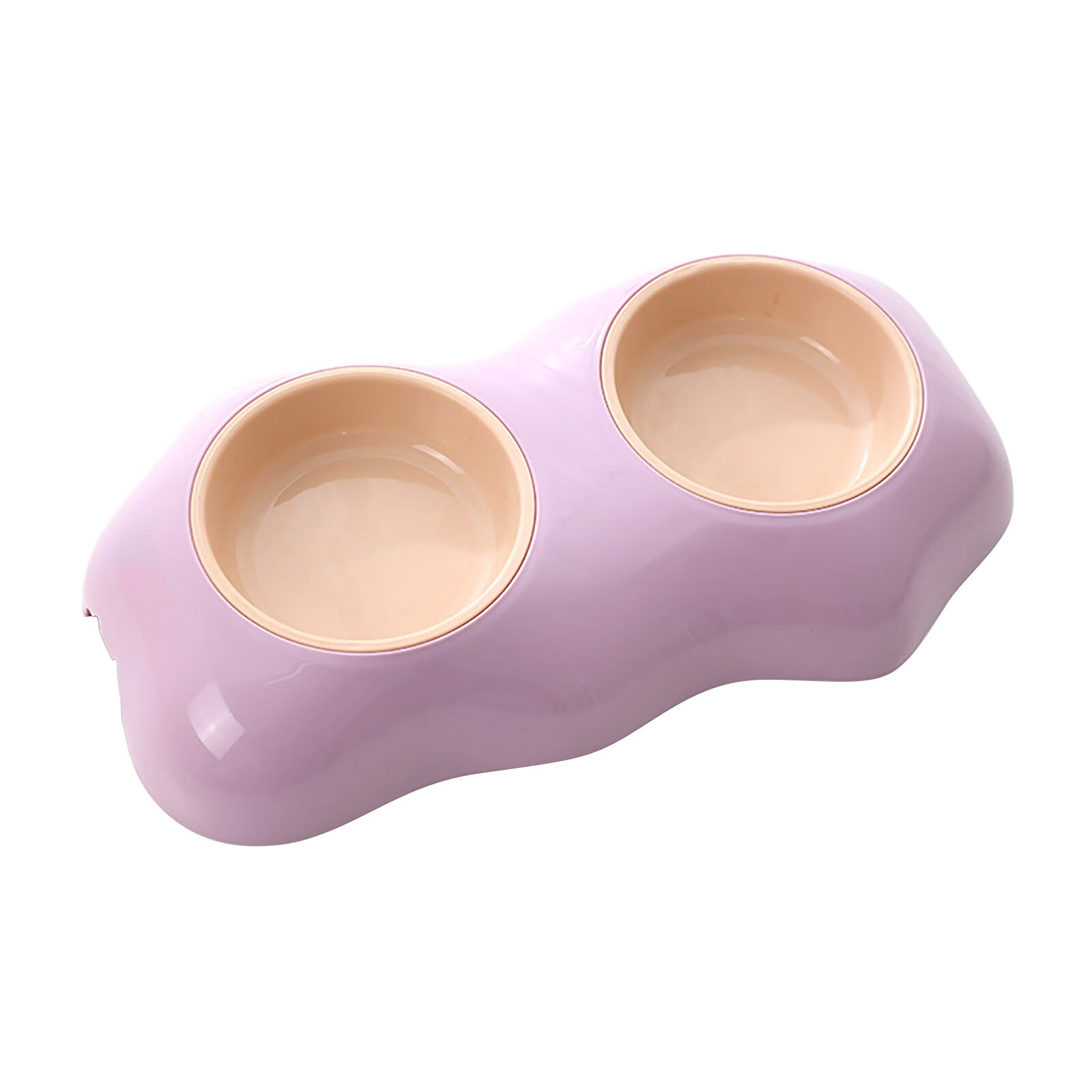 Heiheiup Cute Pet Feeding Bowl Egg Yolk Shaped Food And Water Elevated Bowl  Feeder Toppling Elevated Dog And Cat Feeding Bowl Food Bowls for Big Dogs 