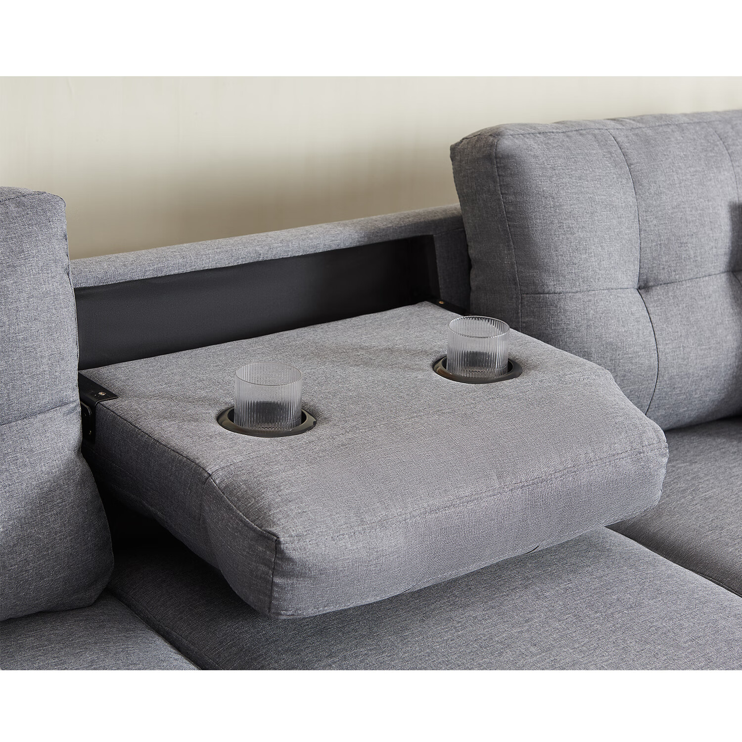 Modern Fabric Sectional Sofa Couch Set L-Shaped Couch Chaise Left for Living Room with Storage Ottoman Modern Fabric Sectional Sofa Couch Set L-Shaped Couch Chaise Left for Living Room with Storage Ottoman
