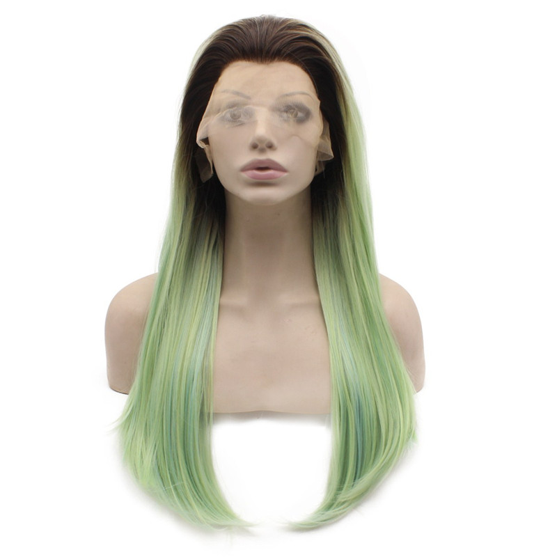 

iwona 24 inches, Halloween wig green