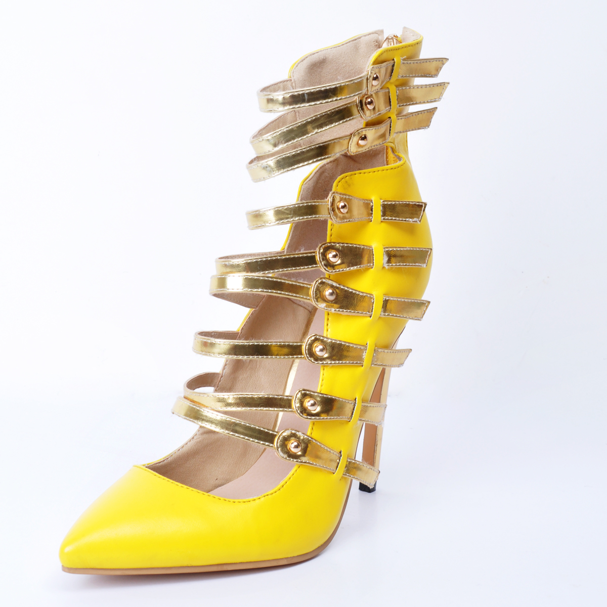 

lwshoes Жёлтый цвет 14 ярдов, женские сандалии