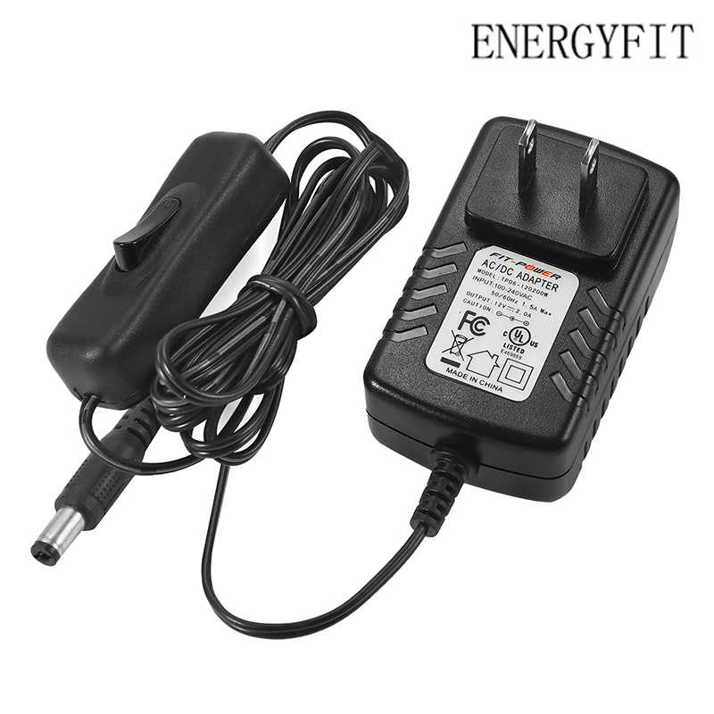 ENERGYFIT  Стандарт США 12v 2a 24w 12 2 24 v напряжение на входе a amp w watt ac dc адаптер питания Switch
