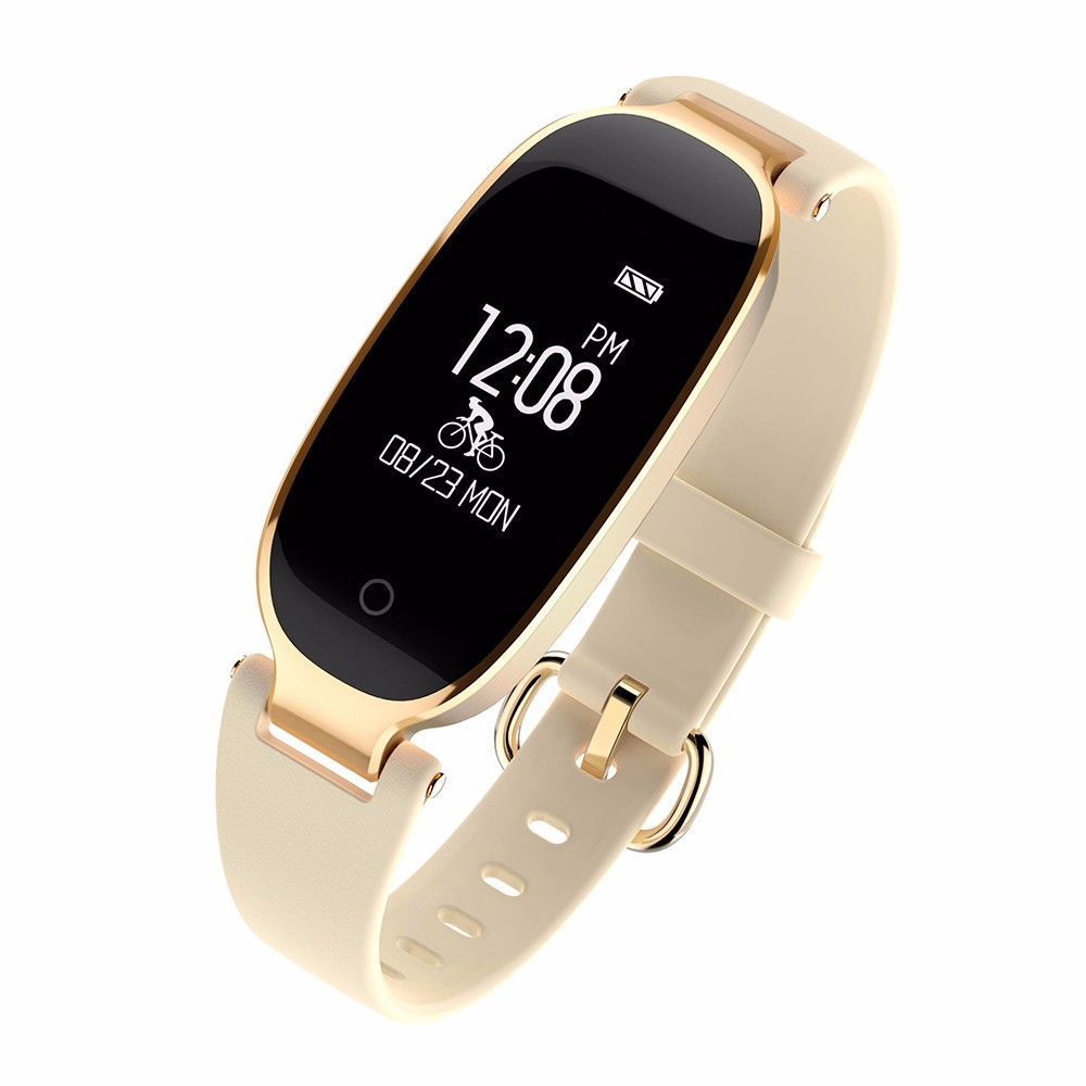 chkj Золото Смарт-браслет S3 Smart Bracelet Heart Rate Monitor Будильник Водонепроницаемый фитнес-трекер